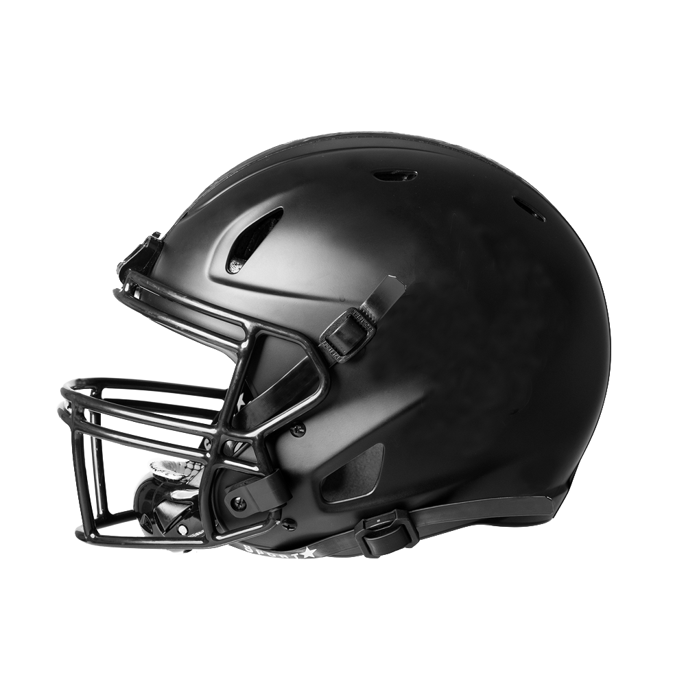 LIGHT LS2 Black Composite Football Helmet Side View