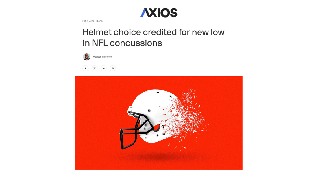 Axios | Helmet Choice Credited for New Low in NFL Concussions