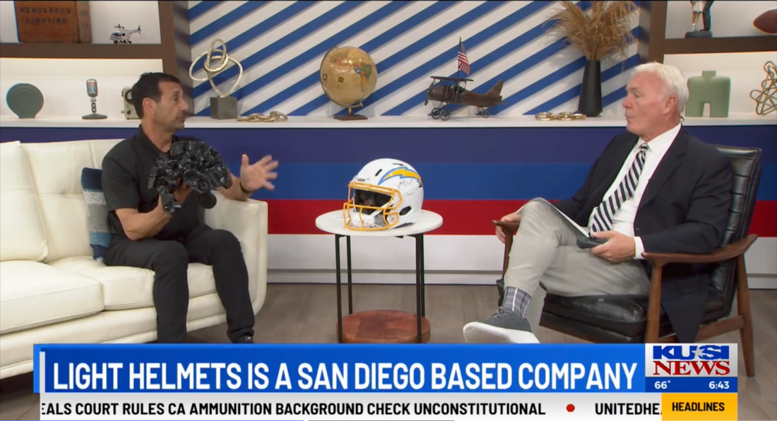 Fox 5 KUSI | Introducing "Light Helmets" for football players