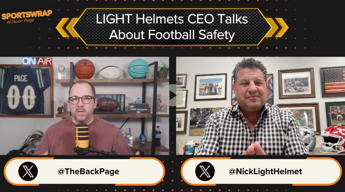 SportsWrap | LIGHT Helmets CEO Nick Esayian featured on SportsWrap Podcast with Jason Page