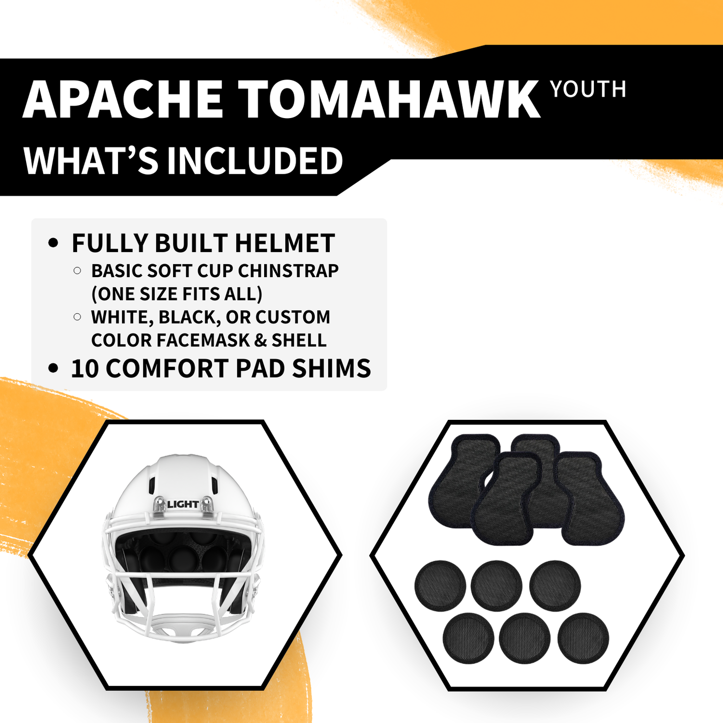 Apache Tomahawk Youth Football Helmet