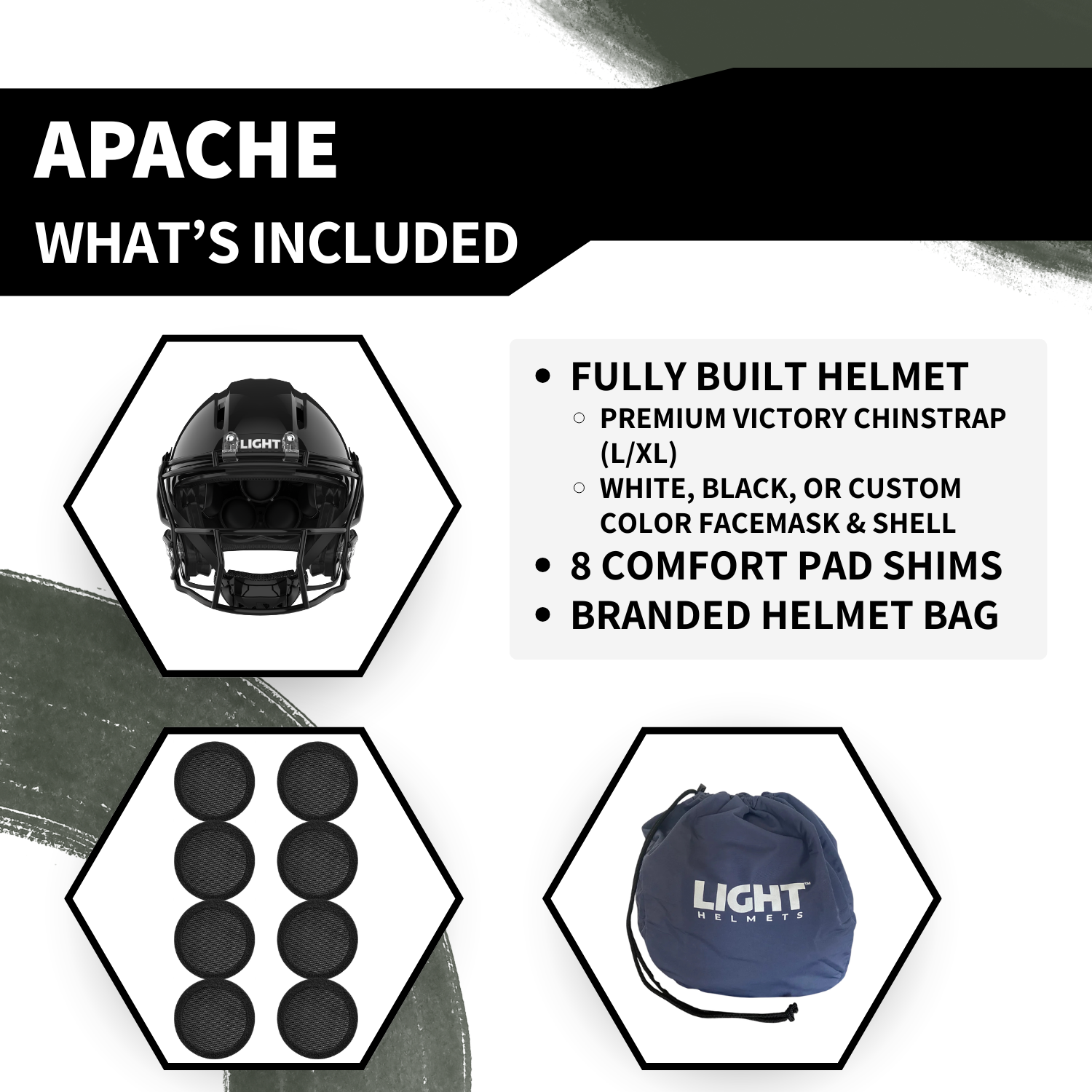 different parts of a football helmet Apache Varsity Football Helmet – LIGHT Helmets