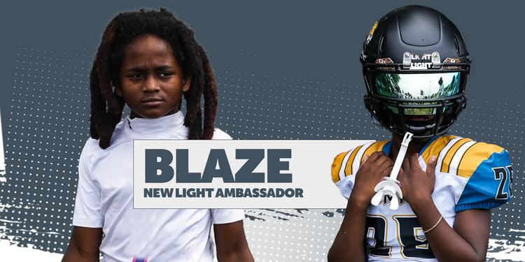 Light online in helmet