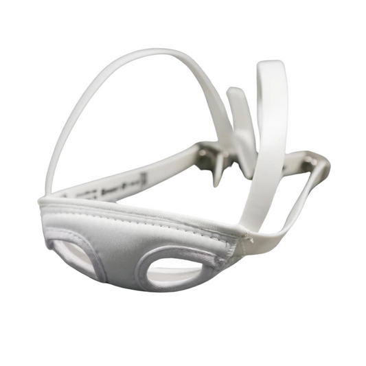 SportStar Soft Cup Chin Strap L/XL - White - NFL.OS Buckles