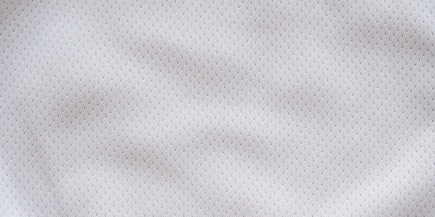 White athletic mesh background