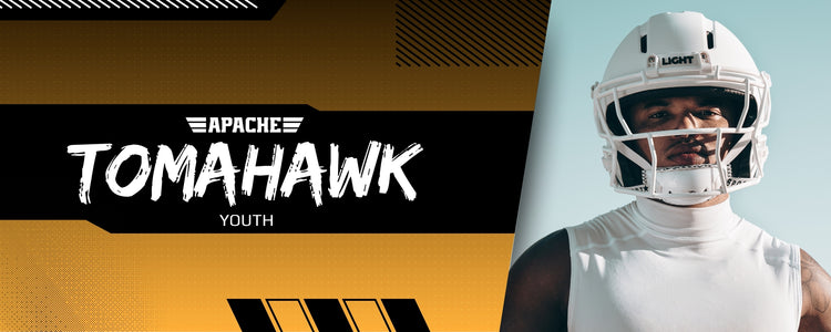 Apache Tomahawk Youth Football Helmet – LIGHT Helmets