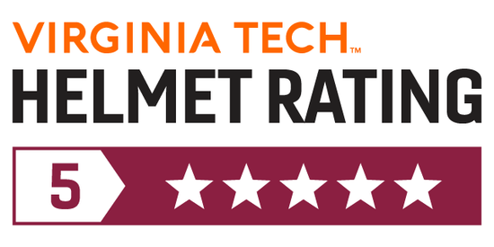 Virginia Tech Helmet 5 Star Rating Logo 